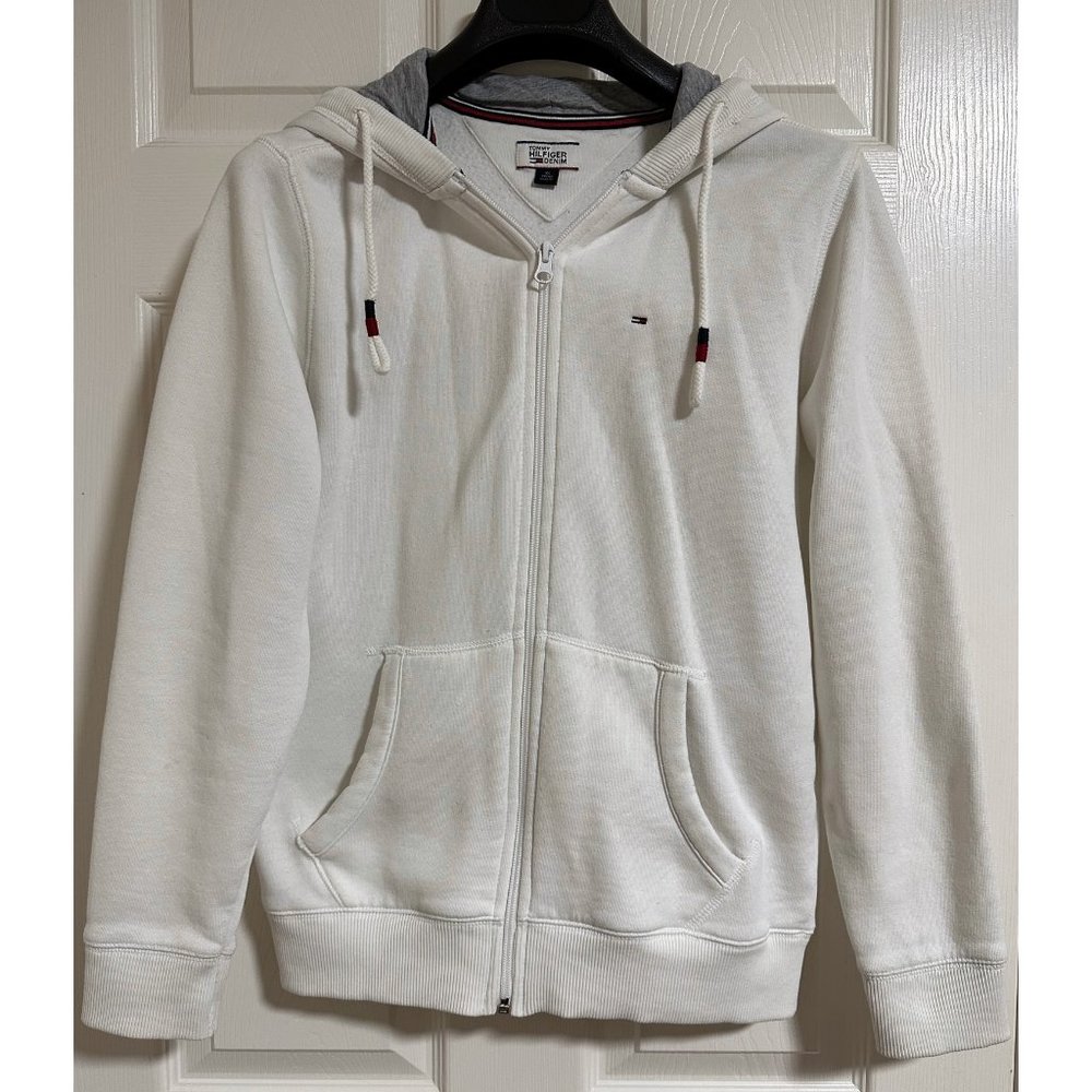 Tommy Hilfiger White Cotton Men Sweatshirt